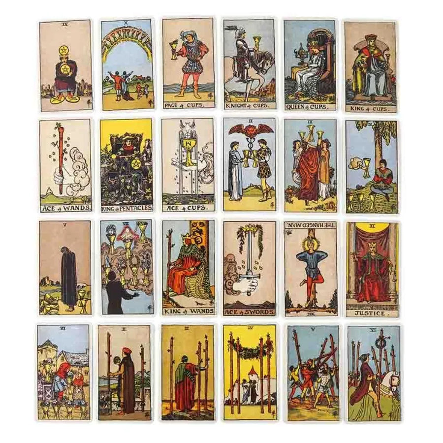 Smith Waite Tarot Cards in Tin with Green Backs