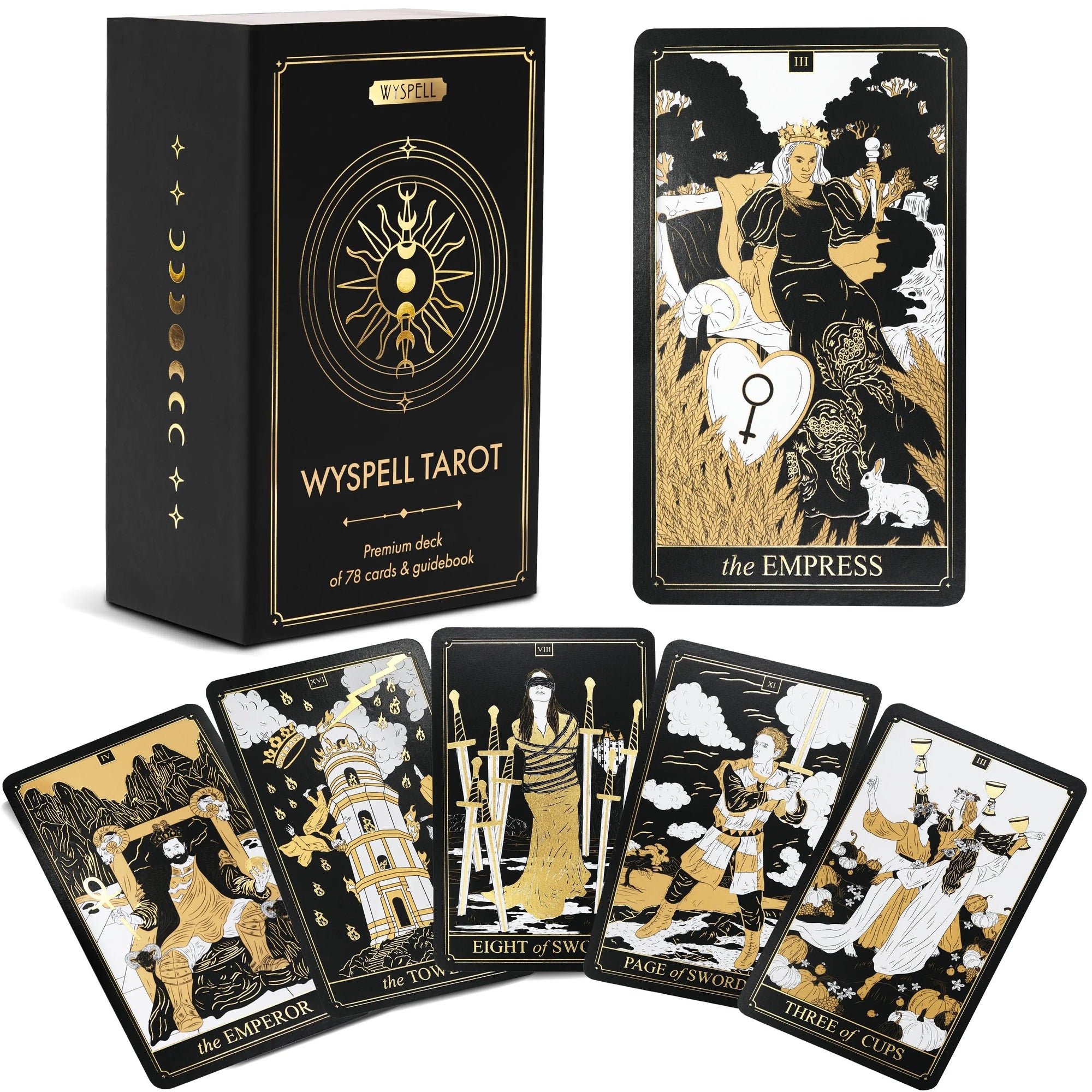 Gold Tarot Deck from Wyspell