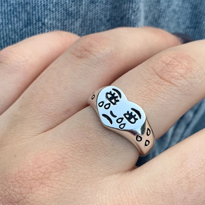 Crying Heart-shaped Ring