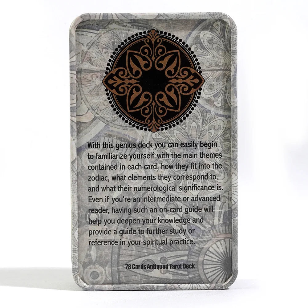 Bedazzled Beginner Tarot Meanings in Tin Box