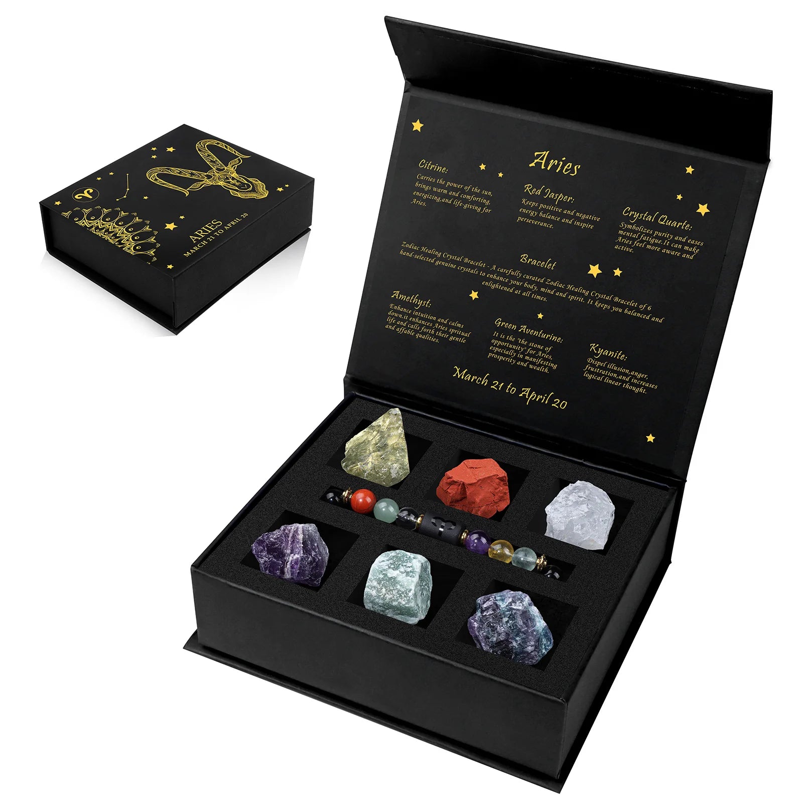 Crystal Alignment Zodiac Boxset + Bracelet