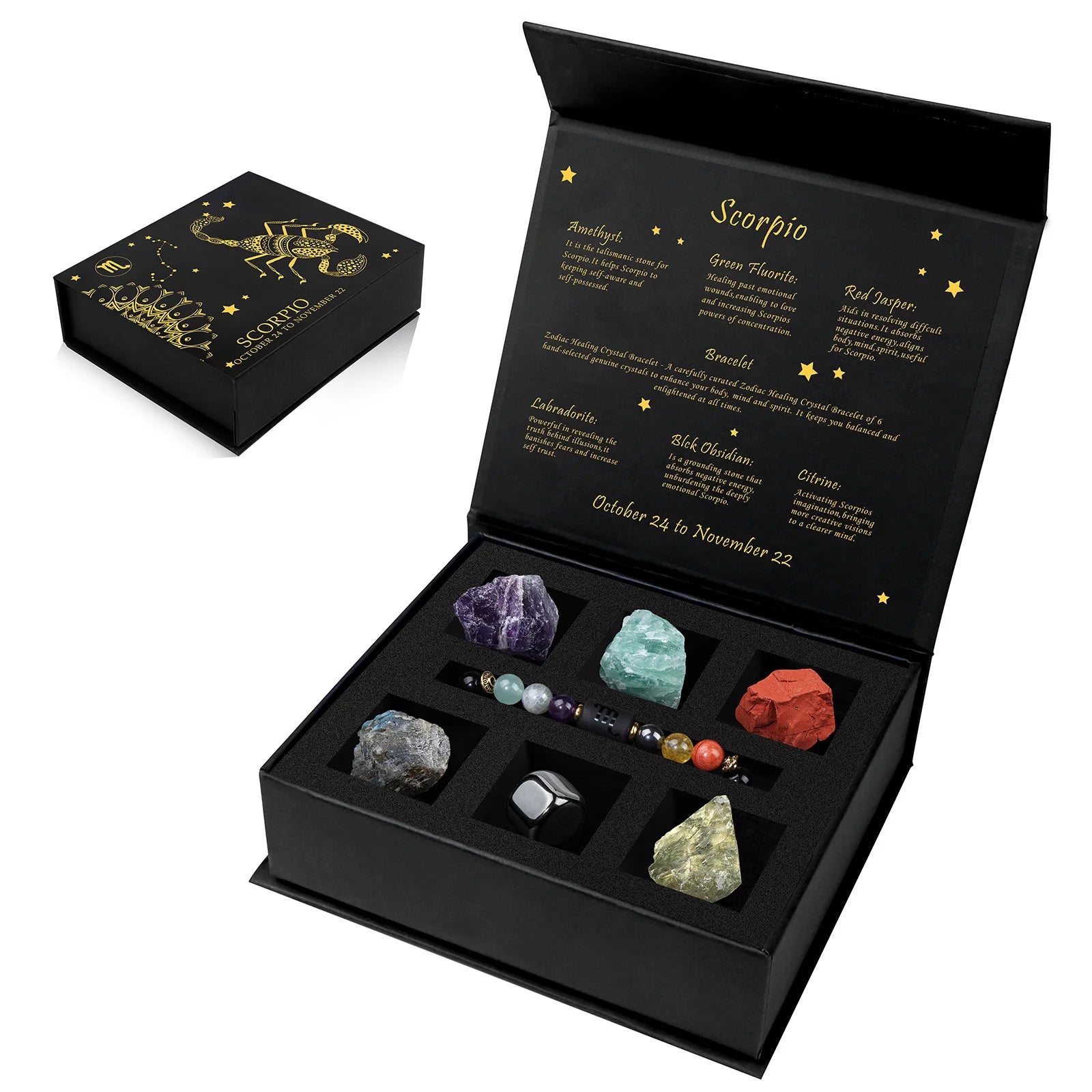 Crystal Alignment Zodiac Boxset + Bracelet