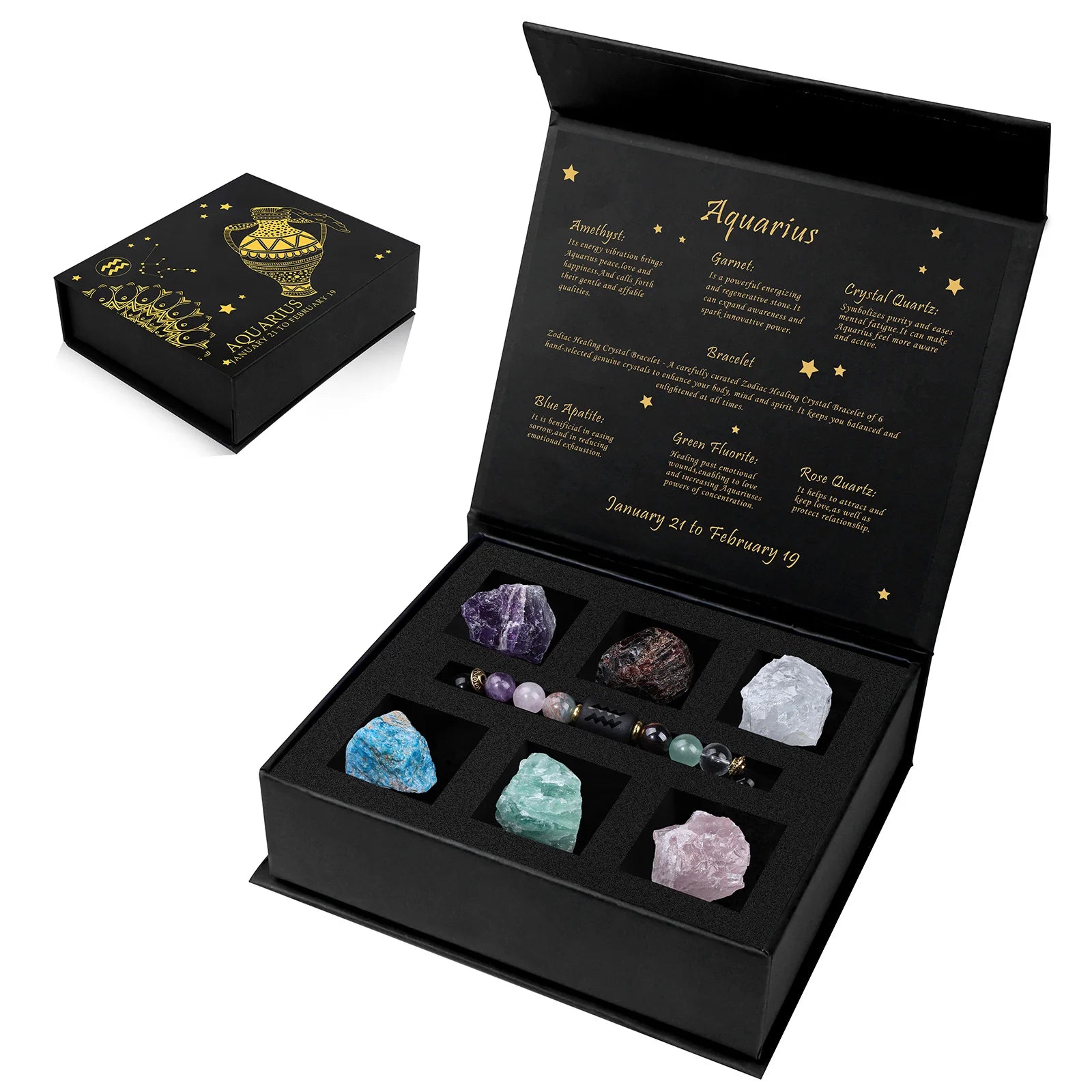 Crystal Alignment Zodiac Boxset + Bracelet