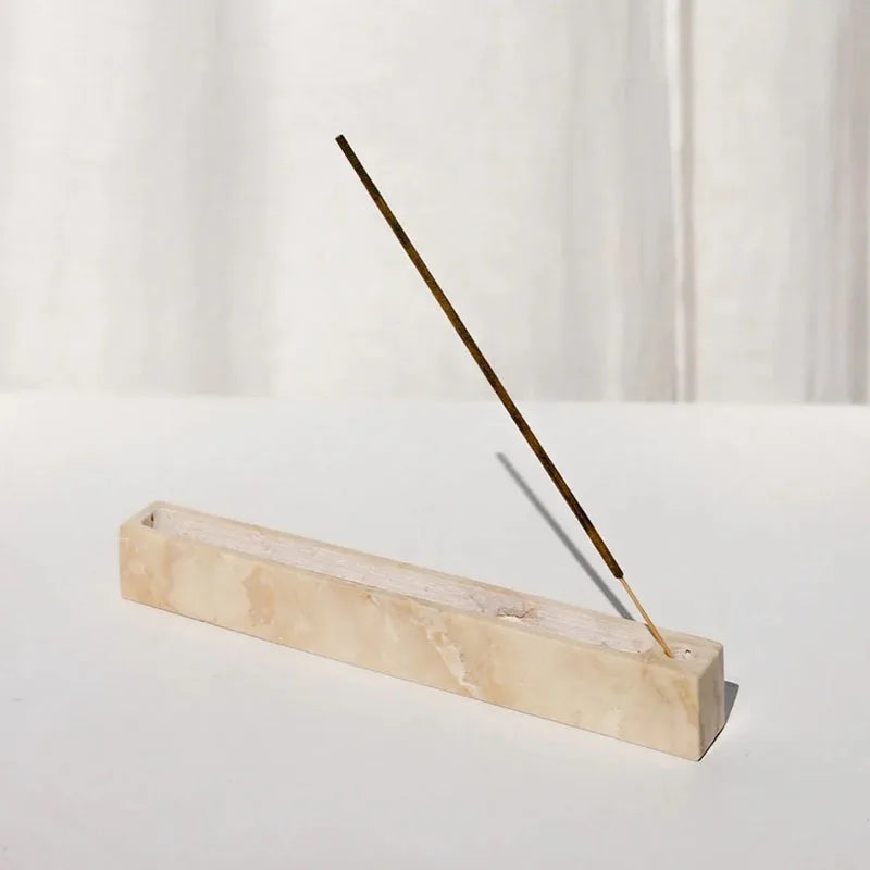 Travertine Stone Incense Holder