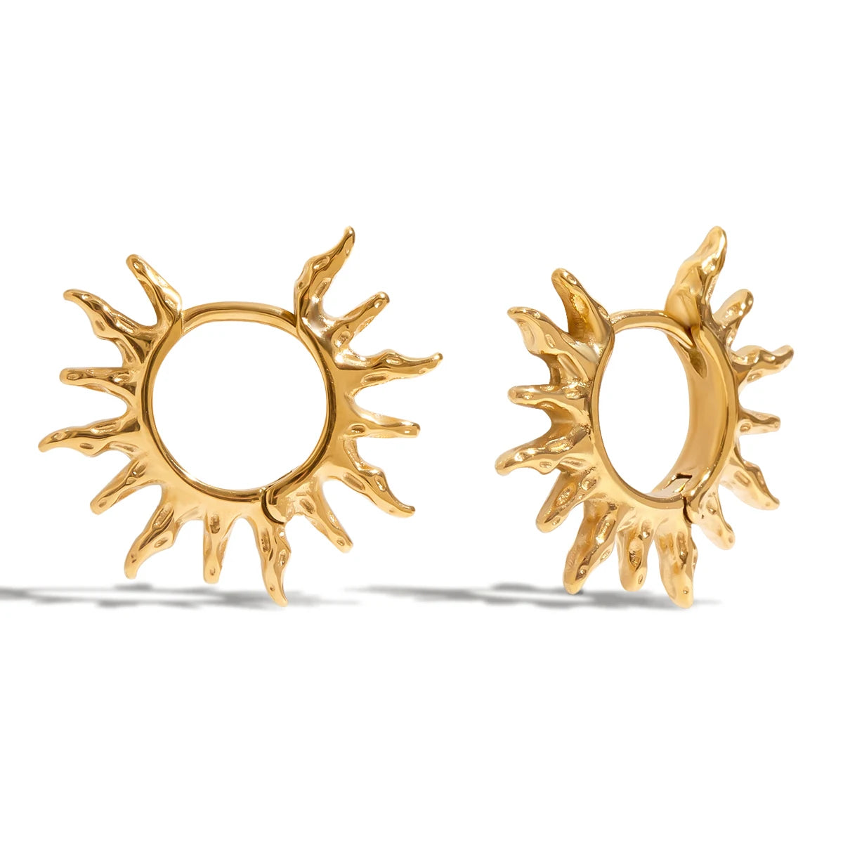Solar Flare Hoop Earrings