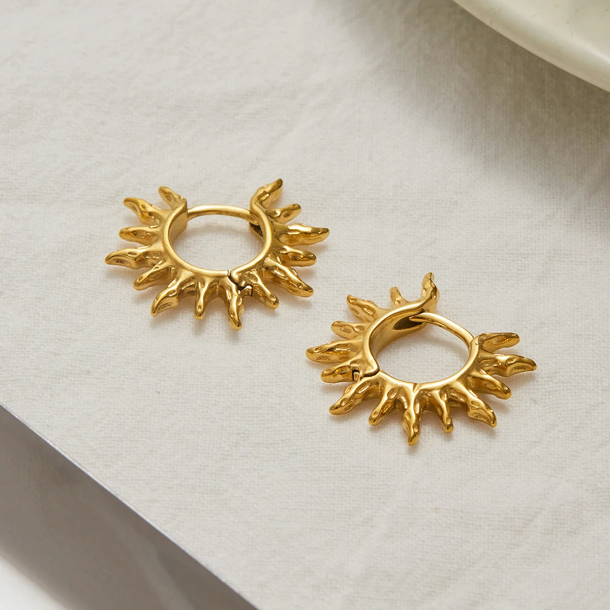 Solar Flare Hoop Earrings