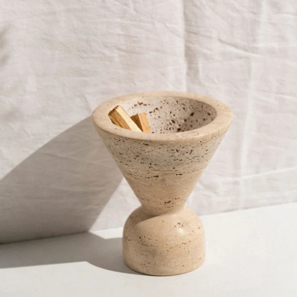 Natural Stone Cup Incense Holder