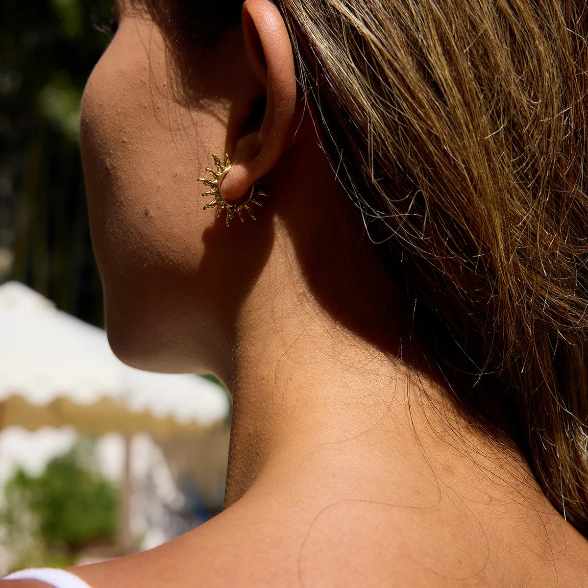 Solar Flare Hoop Earrings