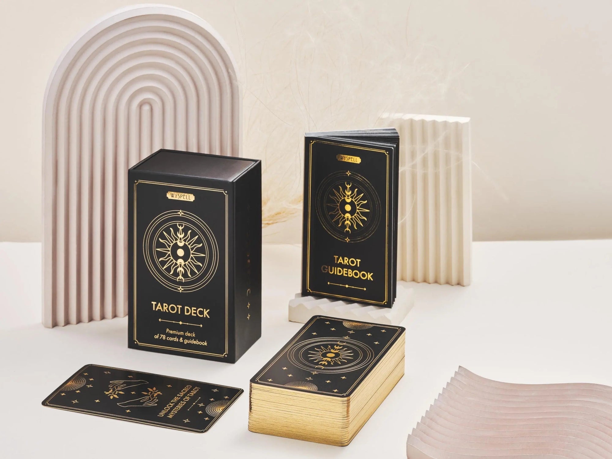 Gold Tarot Deck from Wyspell