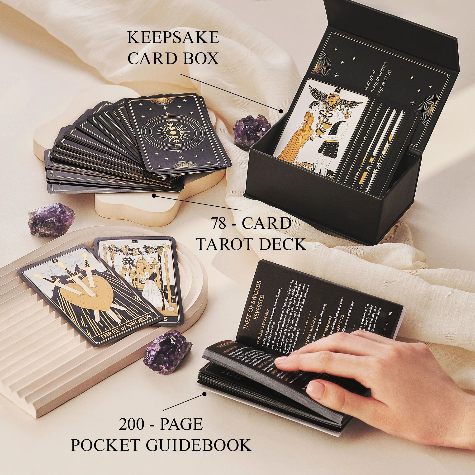 Gold Tarot Deck from Wyspell