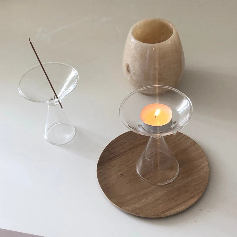 Modern Glass Incense Holder