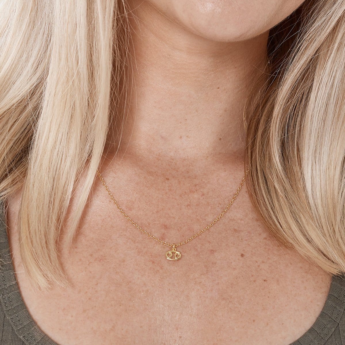 Starry Night Cancer Zodiac Necklace by Dear Ava