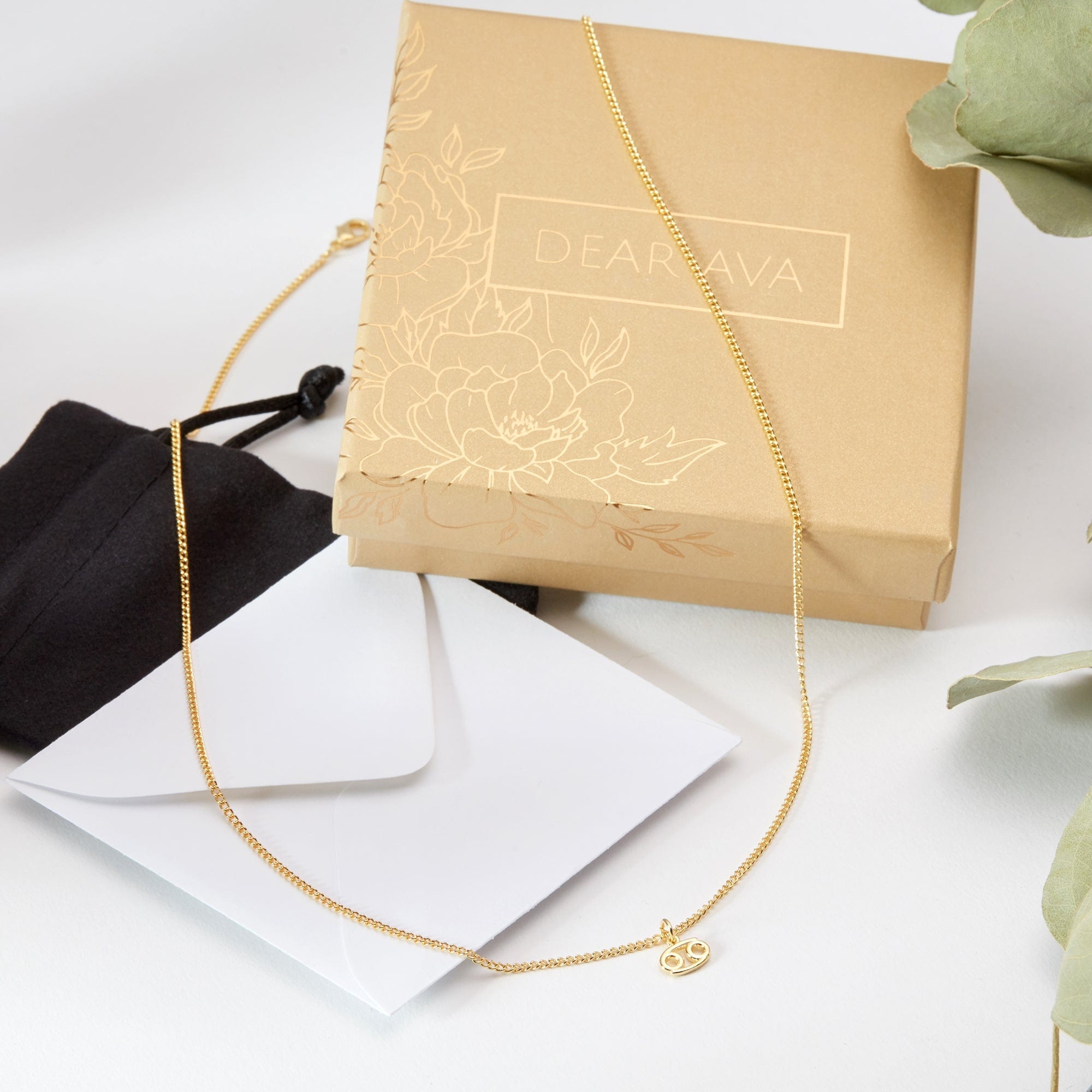 Starry Night Cancer Zodiac Necklace by Dear Ava