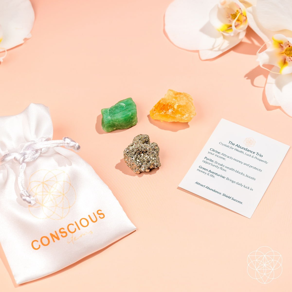 The Abundance Trio Crystal Set