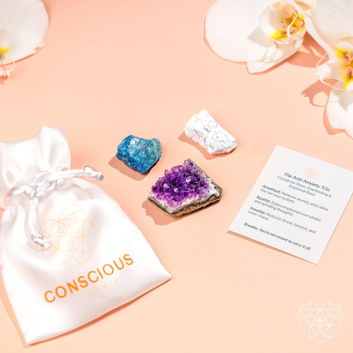 The Anti-Anxiety Crystal Trio Set
