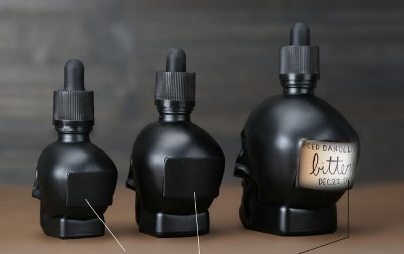 Skull Shaped Medicine Bottles