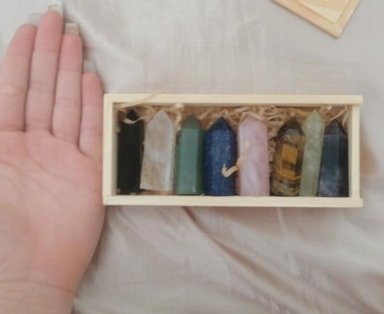 Healing Chakra Crystal Set for Reiki