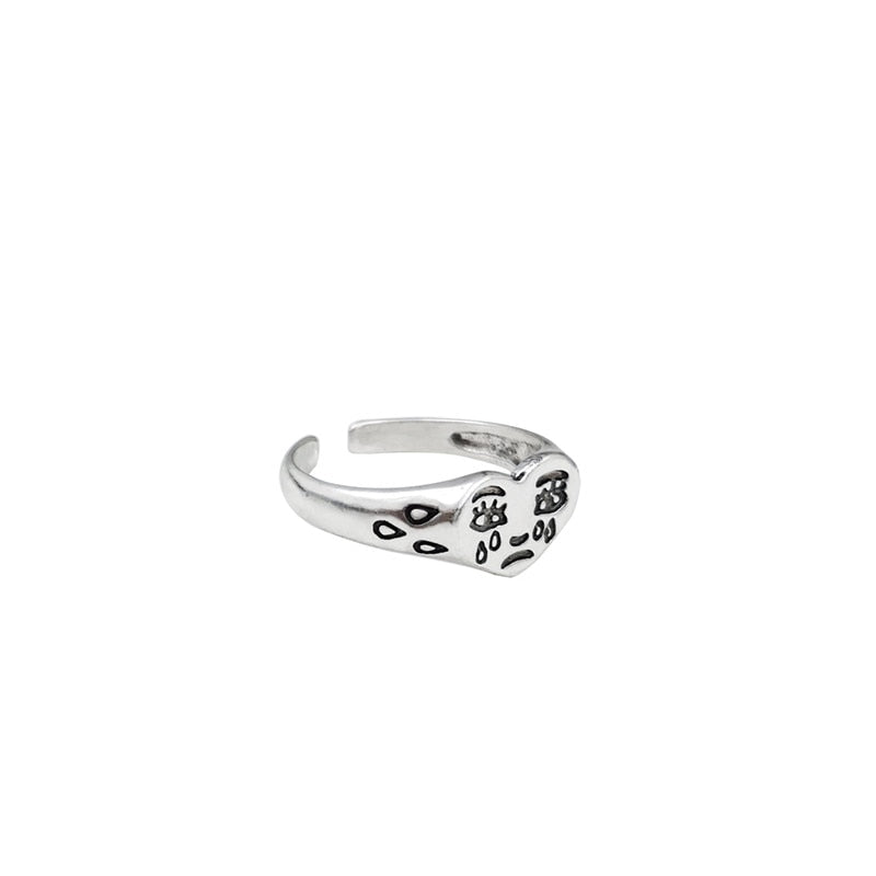 Crying Heart-shaped Ring