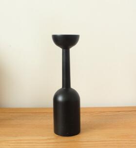 Gothic Post Modern Wood Candle Holders
