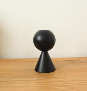 Gothic Post Modern Wood Candle Holders