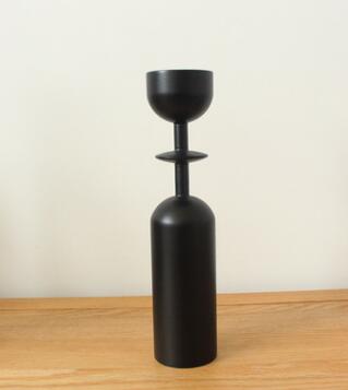 Gothic Post Modern Wood Candle Holders