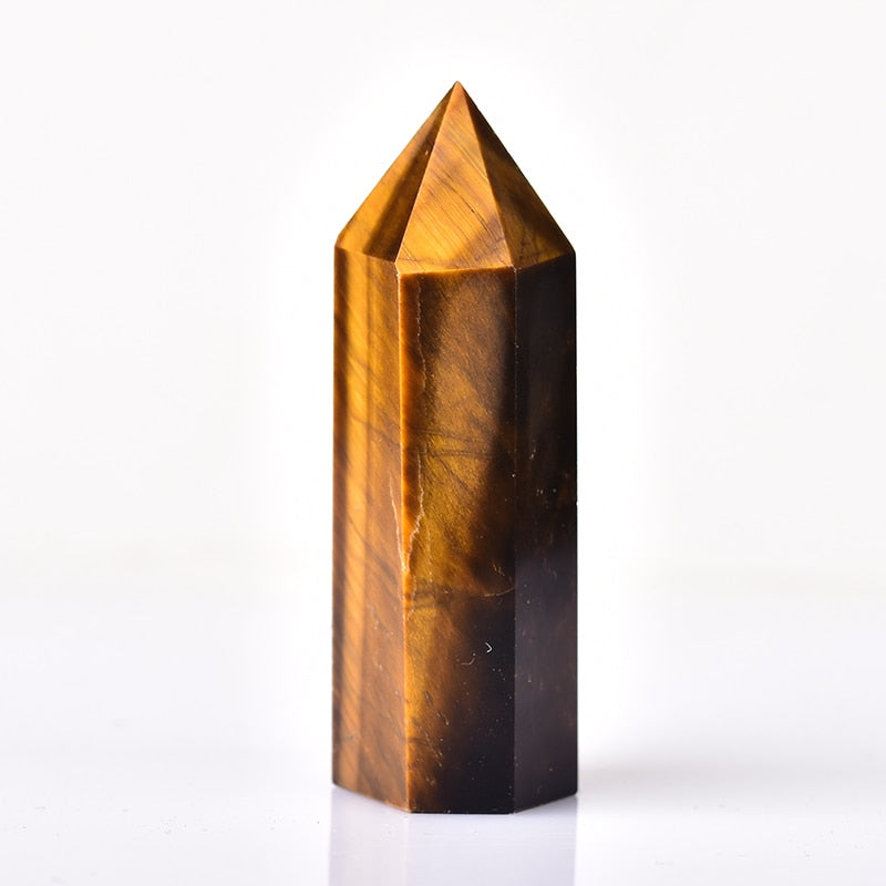 Tiger Eye Wand Point Healing Crystal