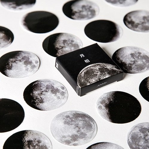 Moon Phase Paper Sticker