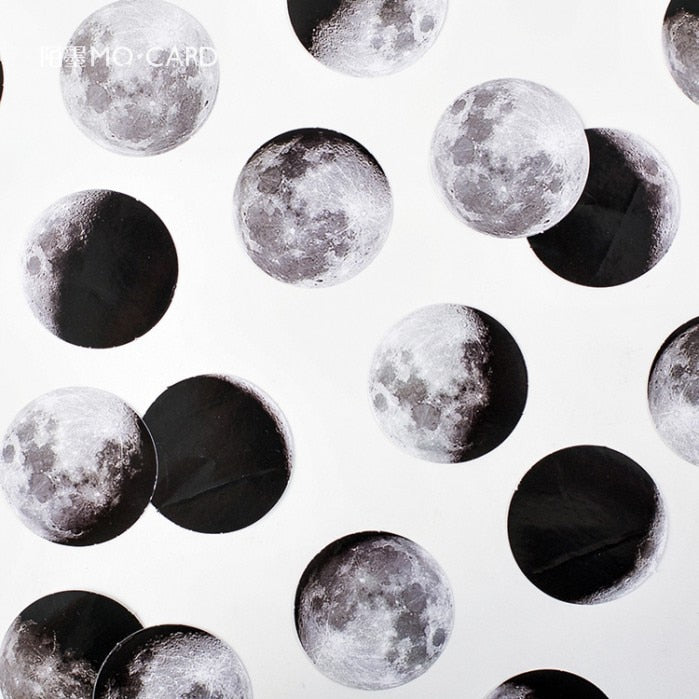 Moon Phase Paper Sticker