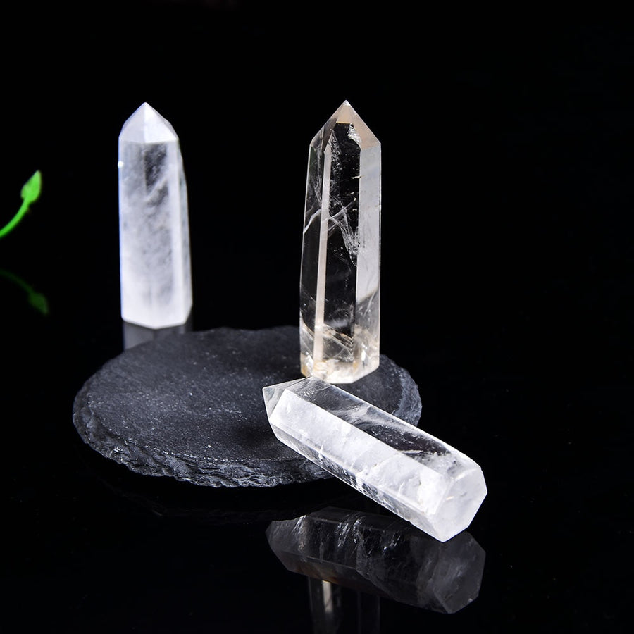 Clear Quartz Crystal Wand Point Obelisk