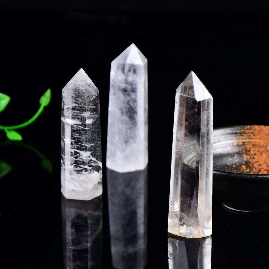 Clear Quartz Crystal Wand Point Obelisk