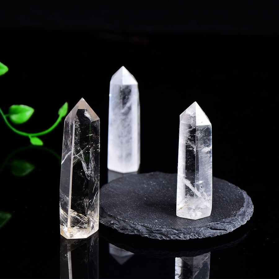 Clear Quartz Crystal Wand Point Obelisk