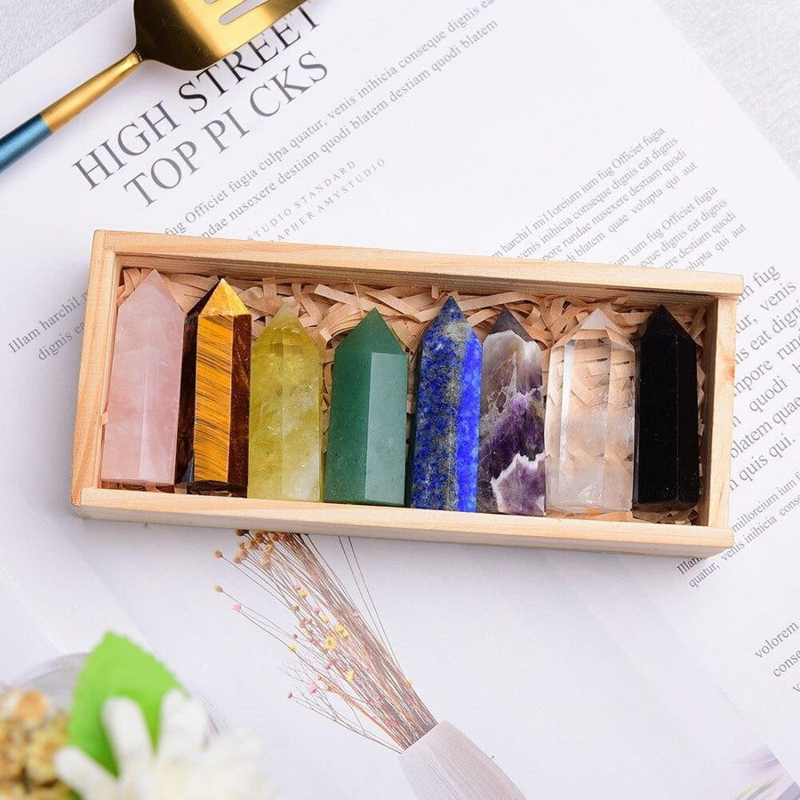 Healing Chakra Crystal Set for Reiki