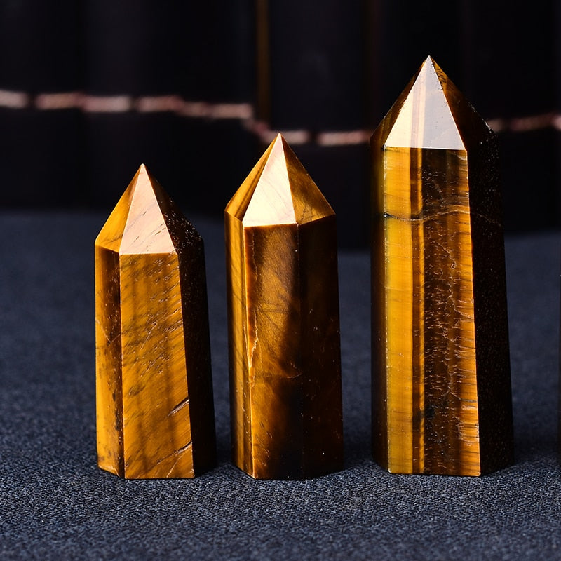 Tiger Eye Wand Point Healing Crystal