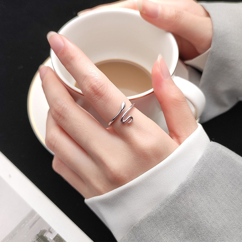 Sterling Silver Serpent Ring