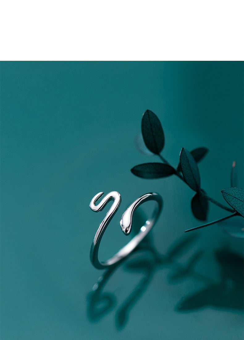 Sterling Silver Serpent Ring