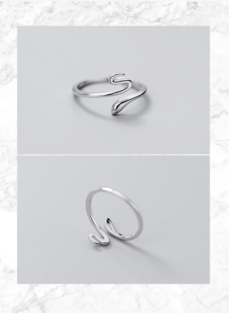Sterling Silver Serpent Ring