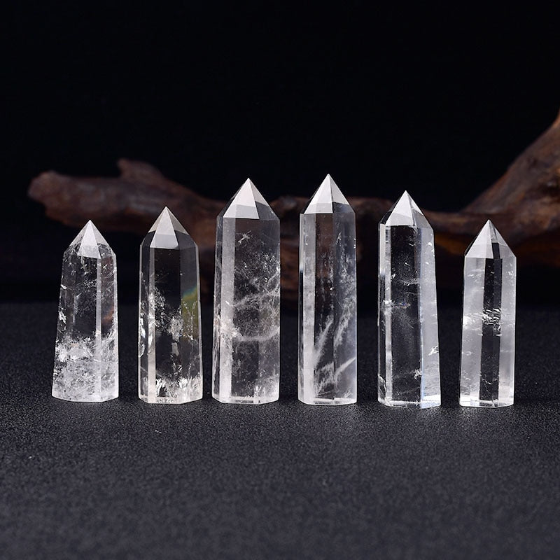 Clear Quartz Crystal Wand Point Obelisk