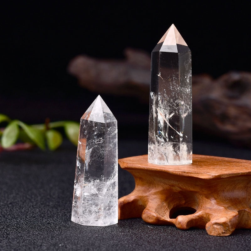 Clear Quartz Crystal Wand Point Obelisk