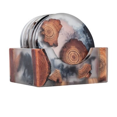 Forest Wood Resin Coasters