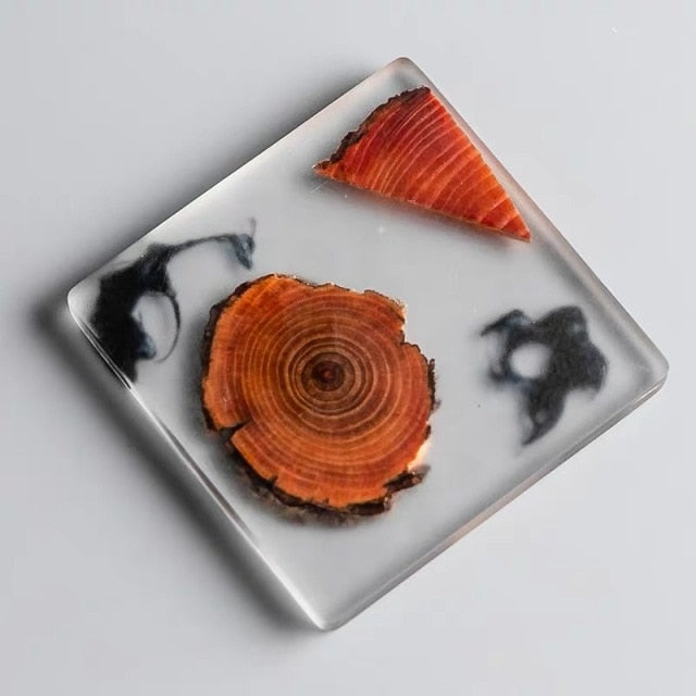 Forest Wood Resin Coasters