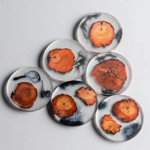 Forest Wood Resin Coasters