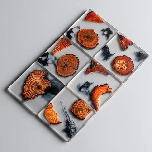 Forest Wood Resin Coasters