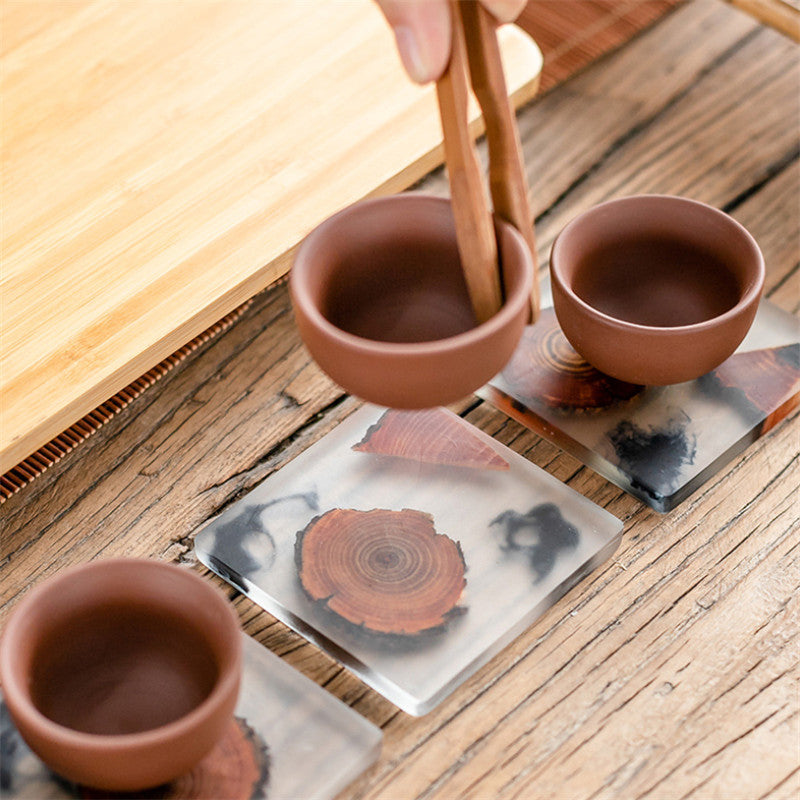 Forest Wood Resin Coasters
