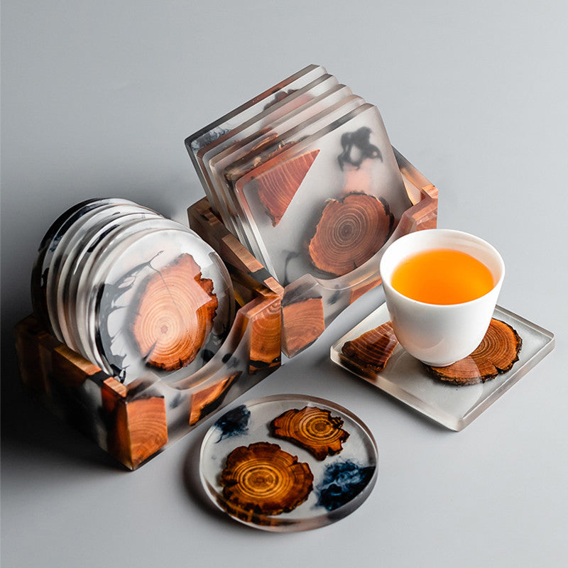 Forest Wood Resin Coasters